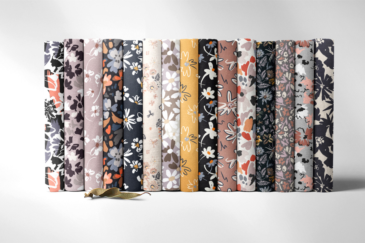 Simplistic floral Seamless Patterns, a Pattern Graphic by GALAKAM (Photo 6 of 7)