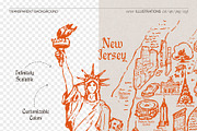 New York City Hand-Drawn Map, an Empty State Illustration by TheMountBirdStudio (Thumbnail 2 of 8)