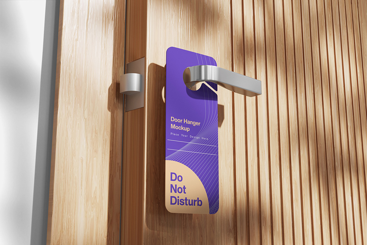 Door Hanger Mockup, a Product Mockup by Indah (Photo 4 of 6)