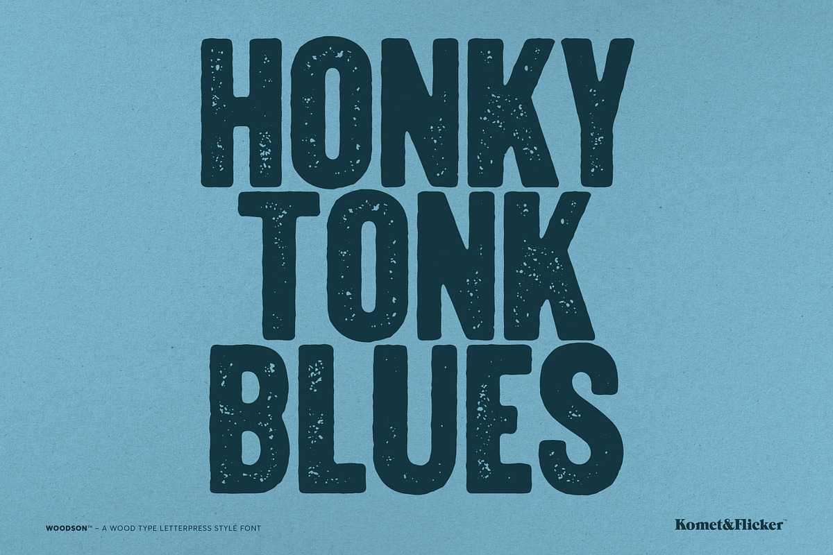 Woodson - A Wood Type Style Font, a Font by Komet & Flicker (Photo 4 of 15)
