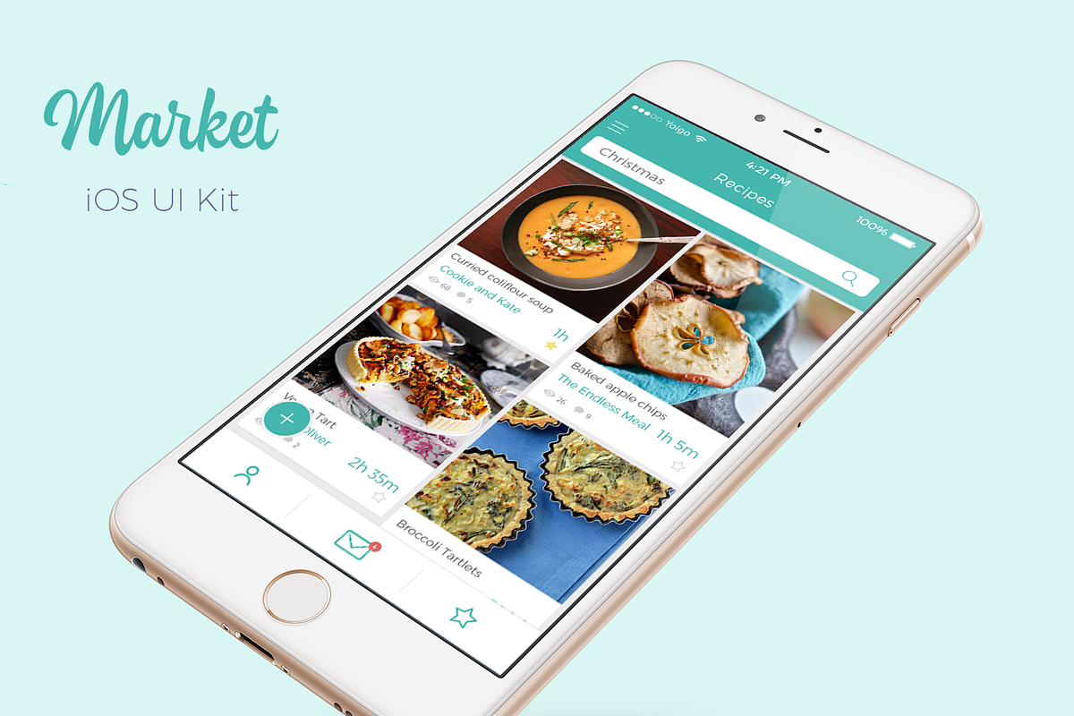 Market iOS UI Kit, an UI Kit Template by Bear Studio (Photo 1 of 4)