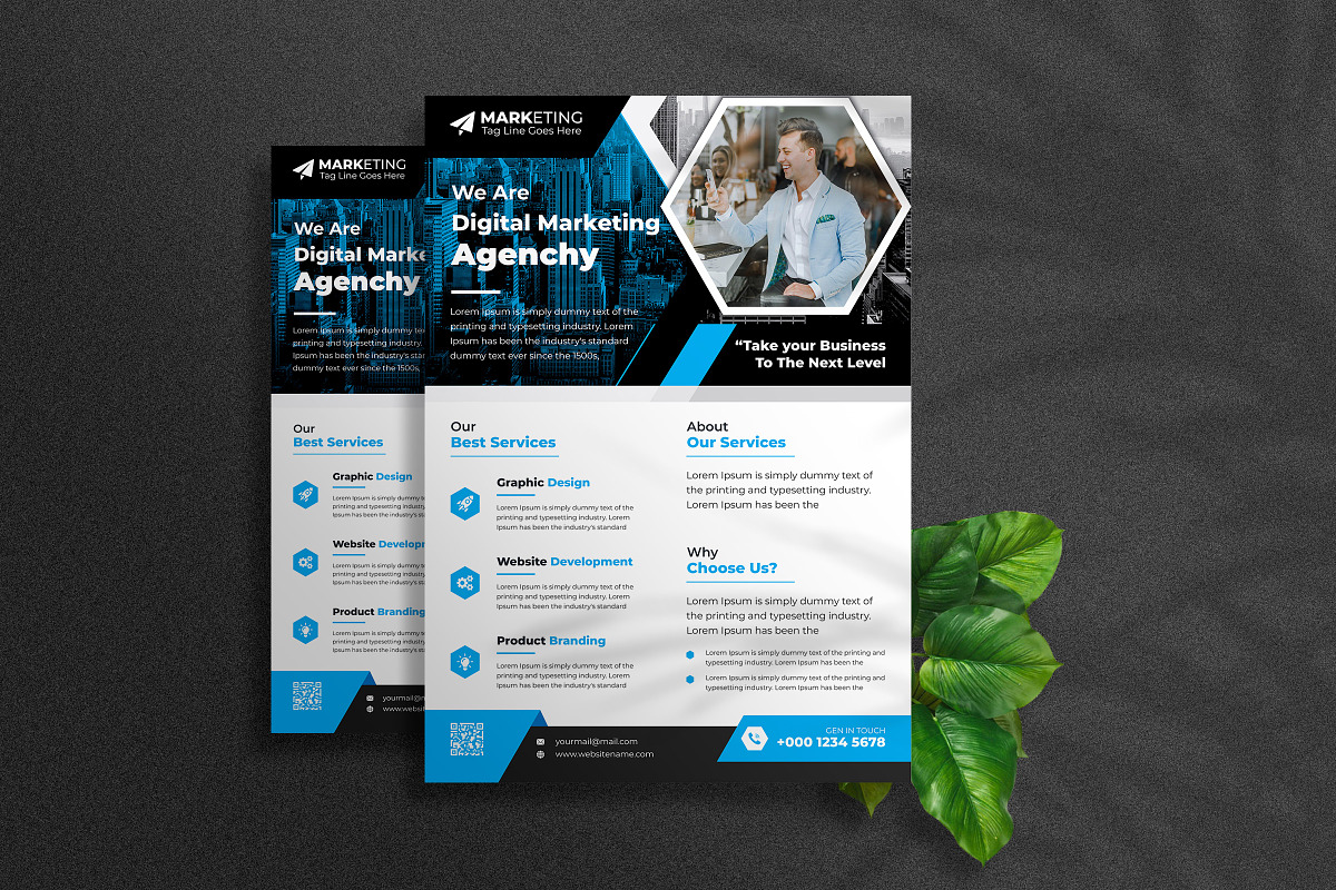 Corporate Theme Business Flyer Templ, a Flyer Template by Graphiexperto (Photo 3 of 6)