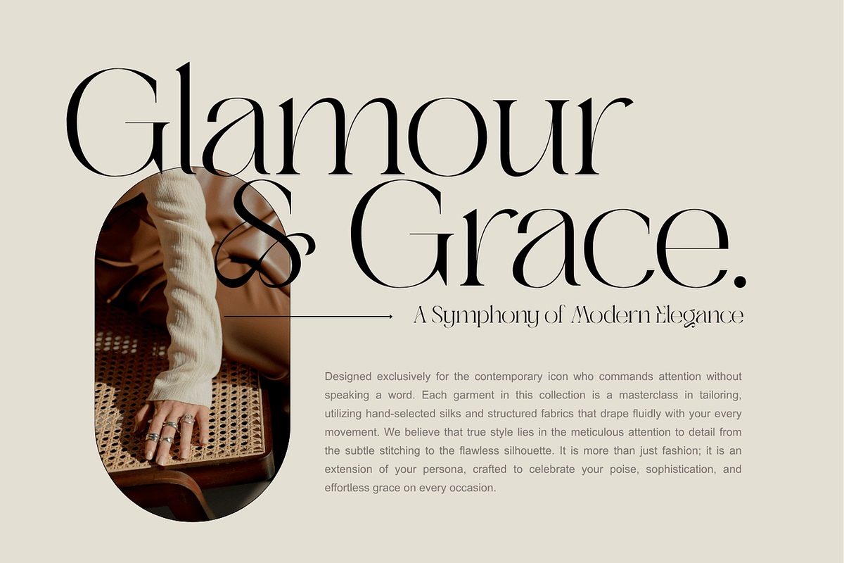 Abask - Modern Ligatures Font, a Serif Font by Nirmana Visual (Photo 3 of 12)