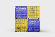 Shipping Container Mockup Set, a Packaging Mockup by mockupatelier (Thumbnail 5 of 12)