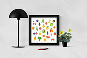 Fruits and vegetables set, an Education Illustration by KVIO (Thumbnail 6 of 6)
