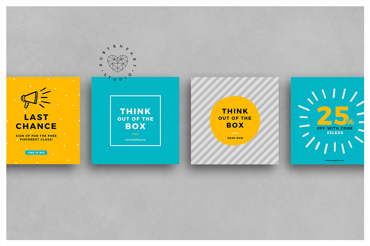 ANIMATED Playful Instagram Posts, a Social Media Template by Ruby&Heart Studio (Photo 5 of 10)