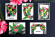 Backgrounds with tropical birds, a Background Graphic by Katya Hatsak (Thumbnail 2 of 2)