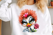 Sarcastic Chickens And Ducks Clipart, an Illustration by GatewayDesign (Thumbnail 2 of 3)
