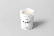 Scented Candle Glass Jar Mockup, an Advertising Mockup by DesignRushMarket (Thumbnail 2 of 2)