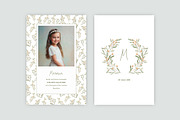 Floral Communion Invitation Card, a Print Template by McLittle Stock (Thumbnail 2 of 2)