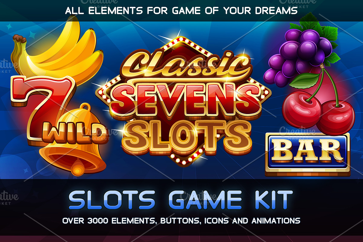 Classic Sevens Slots game KIT, an Illustration by Saranai Store (Photo 1 of 10)