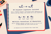 Sunday Sketches Handwritten Font, a Handwritten Font by Sam Parrett (Thumbnail 9 of 11)
