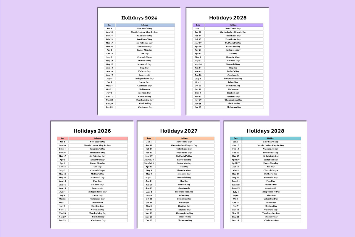 5 Year Monthly Planner 2024-2028 KDP, a Stationery Template by Shumaya (Photo 3 of 6)