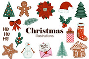 Christmas illustrations, a Seasonal Illustration by DeniDiaz (Thumbnail 1 of 3)
