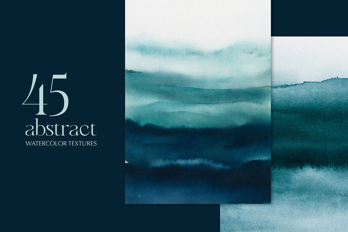 Oceanica - Watercolor Textures, a Background Graphic by Deveze Art & Co (Photo 2 of 14)