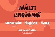 Jazz Malino Playful Font, a Sans Serif Font by AaType. (Thumbnail 7 of 8)