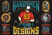 Handymen t-shirt designs, a Branding & Logo Template by DGIM studio (Thumbnail 1 of 12)