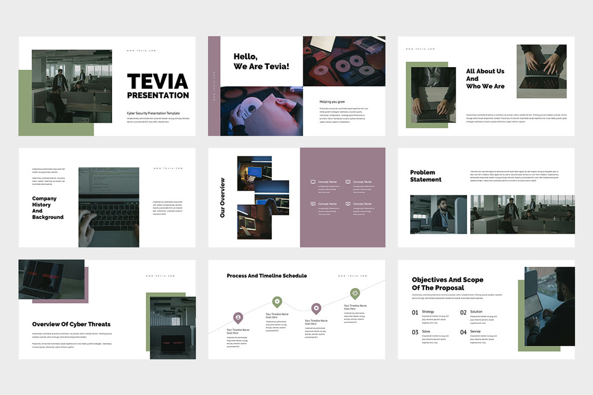 Tevia : Cyber Security Google Slides, a Presentation Template by Punkl Camp (Photo 2 of 9)