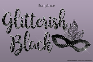 Glitterish Black