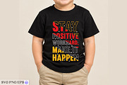 Stay Positive Work Hard Make It, a Seasonal Illustration by mh_arif (Thumbnail 3 of 3)