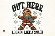 Funny Christmas t-shirt design Png, a Seasonal Illustration by Libby Wishes (Thumbnail 1 of 4)