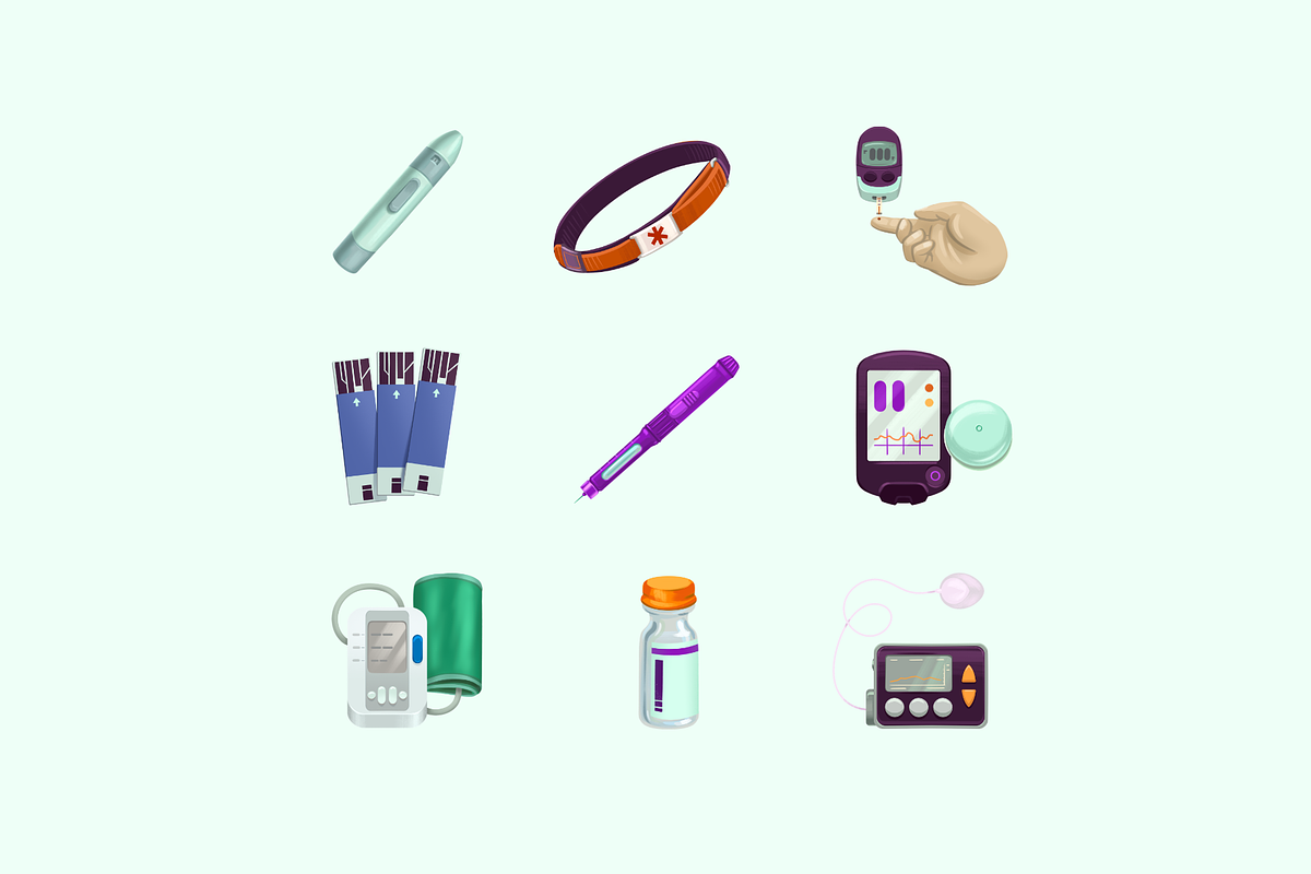 Diabetes Care Essentials, a Healthcare Illustration by Deemak Daksina (Photo 1 of 3)