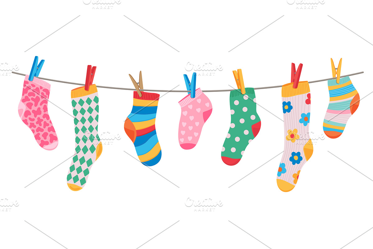 Cotton and wool socks, an Object Illustration by Vector Tradition