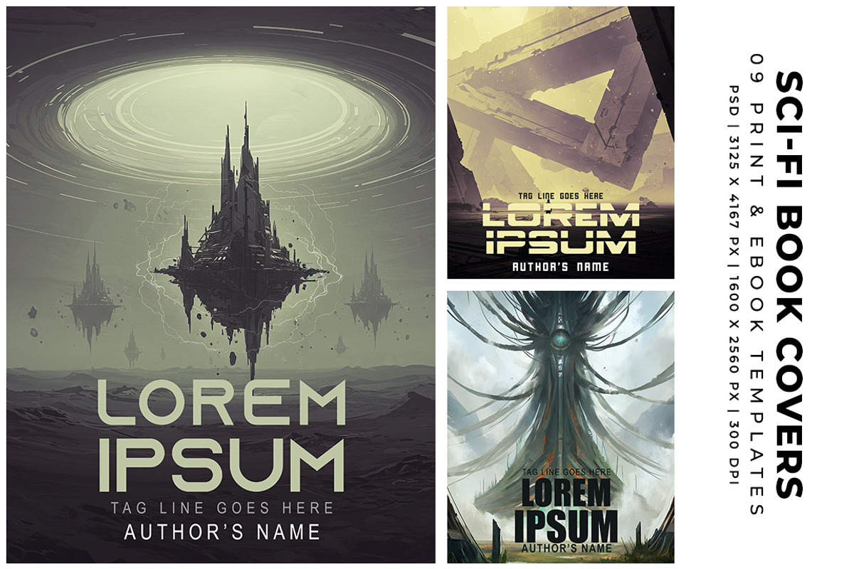 Sci-Fi Book Cover Templates