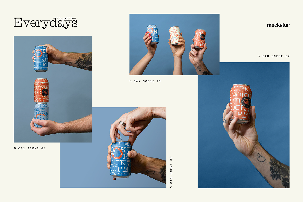 Everydays Collection Combo Bundle, a Packaging Mockup by mockstar (Photo 3 of 9)