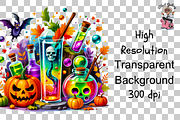 Halloween Potion PNG Bundle, a Graphic by Clipart Studio (Thumbnail 11 of 11)