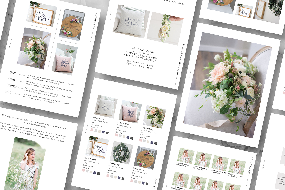 Price Guide/Linesheet, a Presentation Template by Just Like White Creative