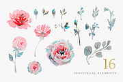 Watercolor Floral Collection, a Decorative Illustration by karakotsya (Thumbnail 4 of 8)