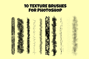 20 Photoshop Hair & Texture Brushes