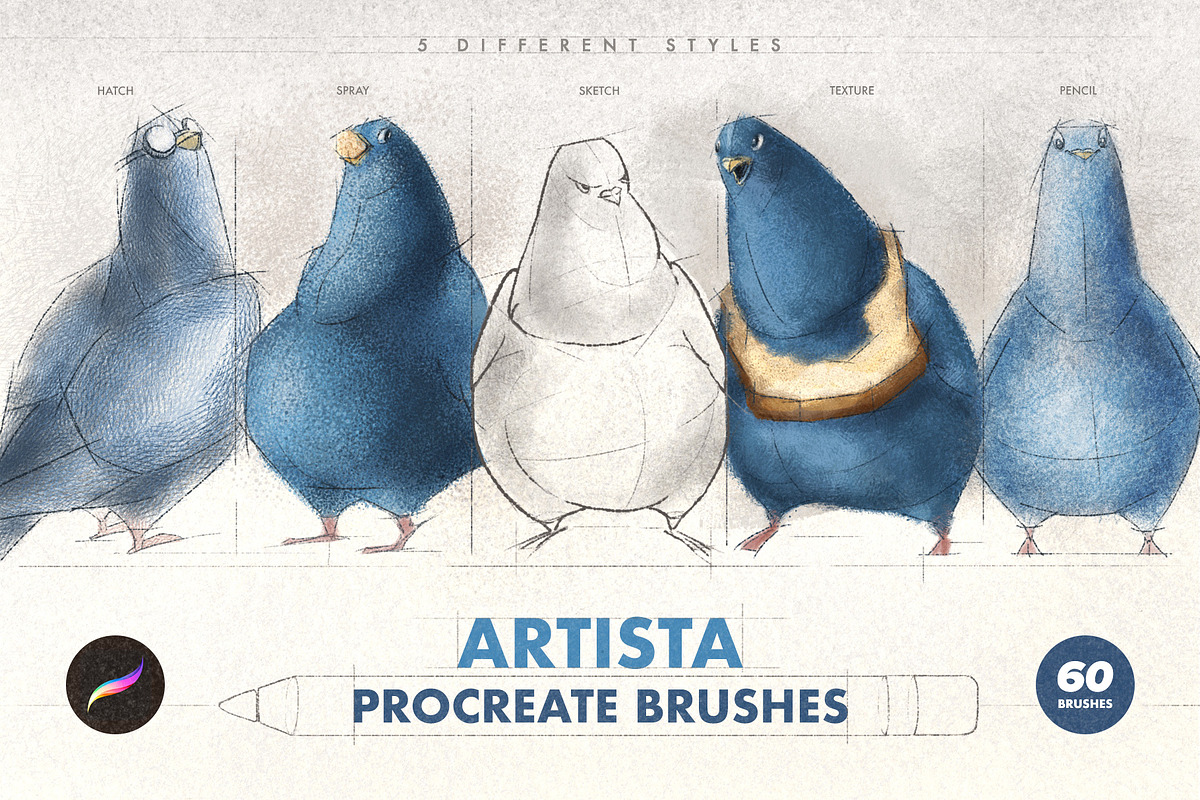 Artista Procreate Brushes, a Brush Add-On by pixelbuddha.net (Photo 1 of 10)