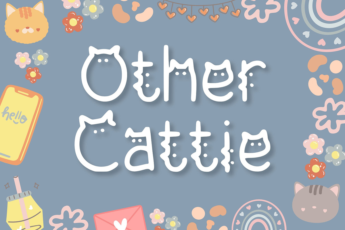 Other Cattie, a Script Font by Aisyah (Photo 1 of 4)