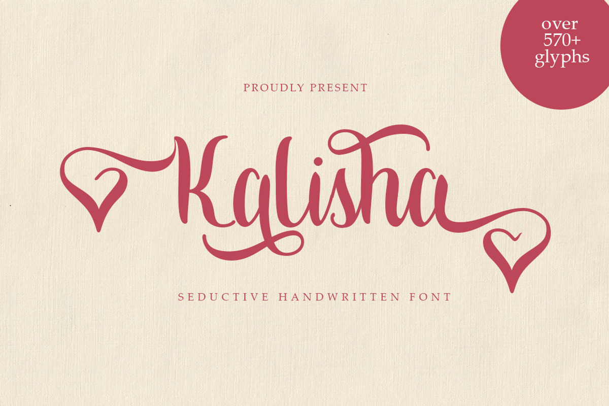 Kalisha script, a Script Font by akrtype (Photo 1 of 9)