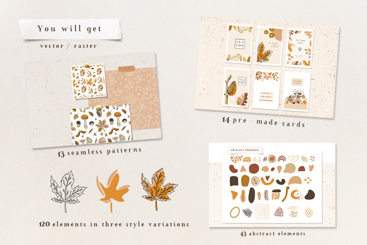 Autumn abstract collection, an Object Graphic by DariSmartArt (Photo 2 of 16)