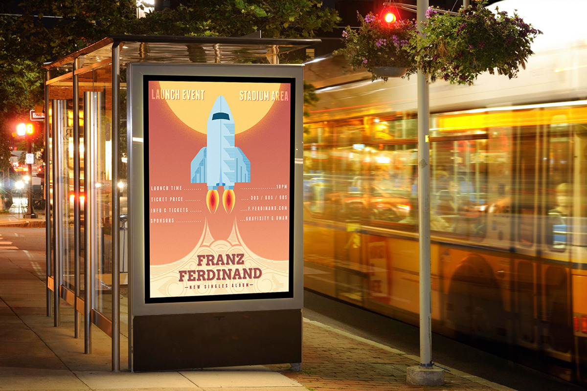 Launch Event Rocket Poster, a Flyer Template by VectorBurn (Photo 4 of 5)