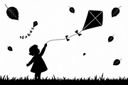 Kids Flying Kite Laser Cut Bundle, an Object Graphic by Designs_River (Thumbnail 10 of 11)