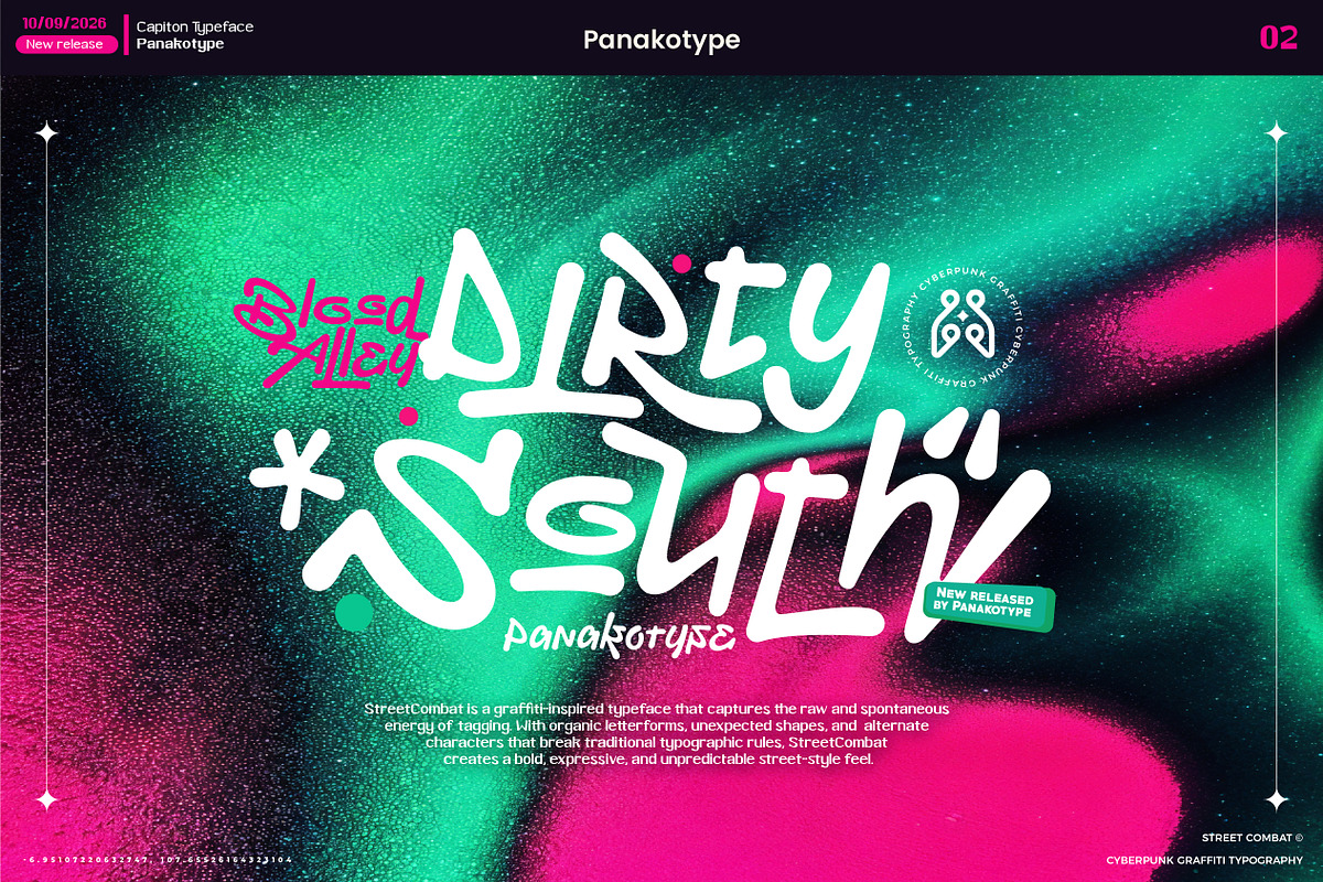 Spray typography - StreetCombat, a Handwritten Font by panakota studio (Photo 5 of 7)