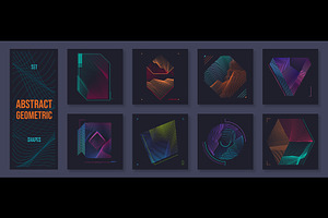 Abstract mosaic wireframe grid