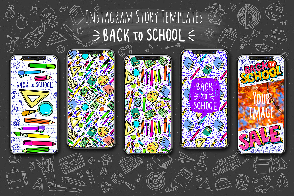 Back to School 5 Story Templates, a Social Media Template by VectorStory (Photo 1 of 2)