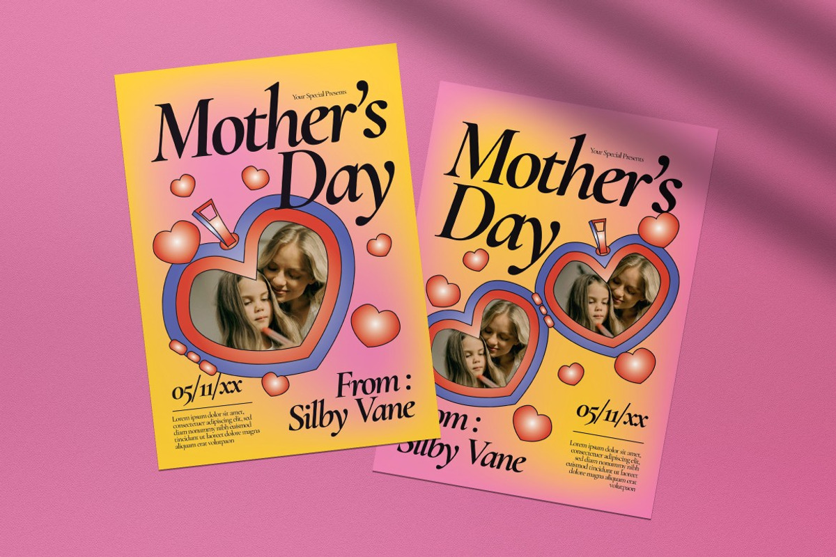 Mother's Greeting Card Photobooth, a Card Template by graphicook (Photo 3 of 4)