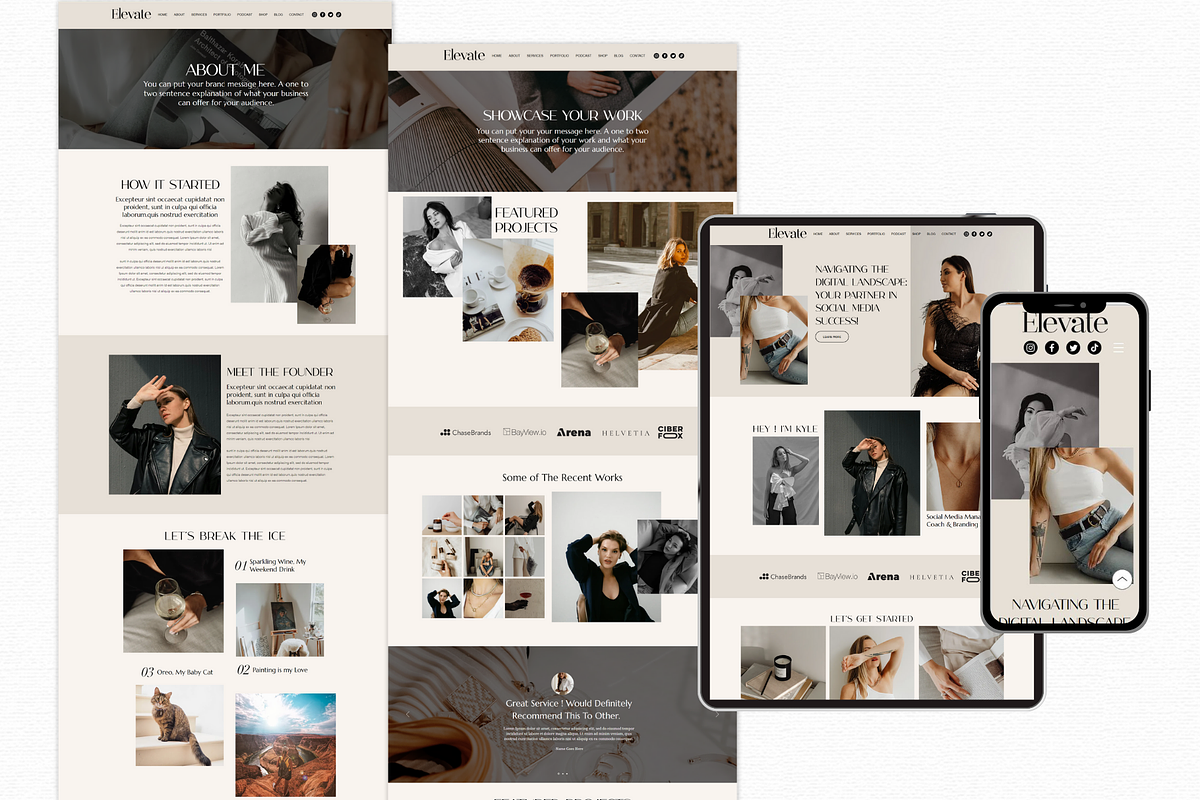 Luxury Wix Website Template, a Wix Template by AdvertFox (Photo 5 of 10)