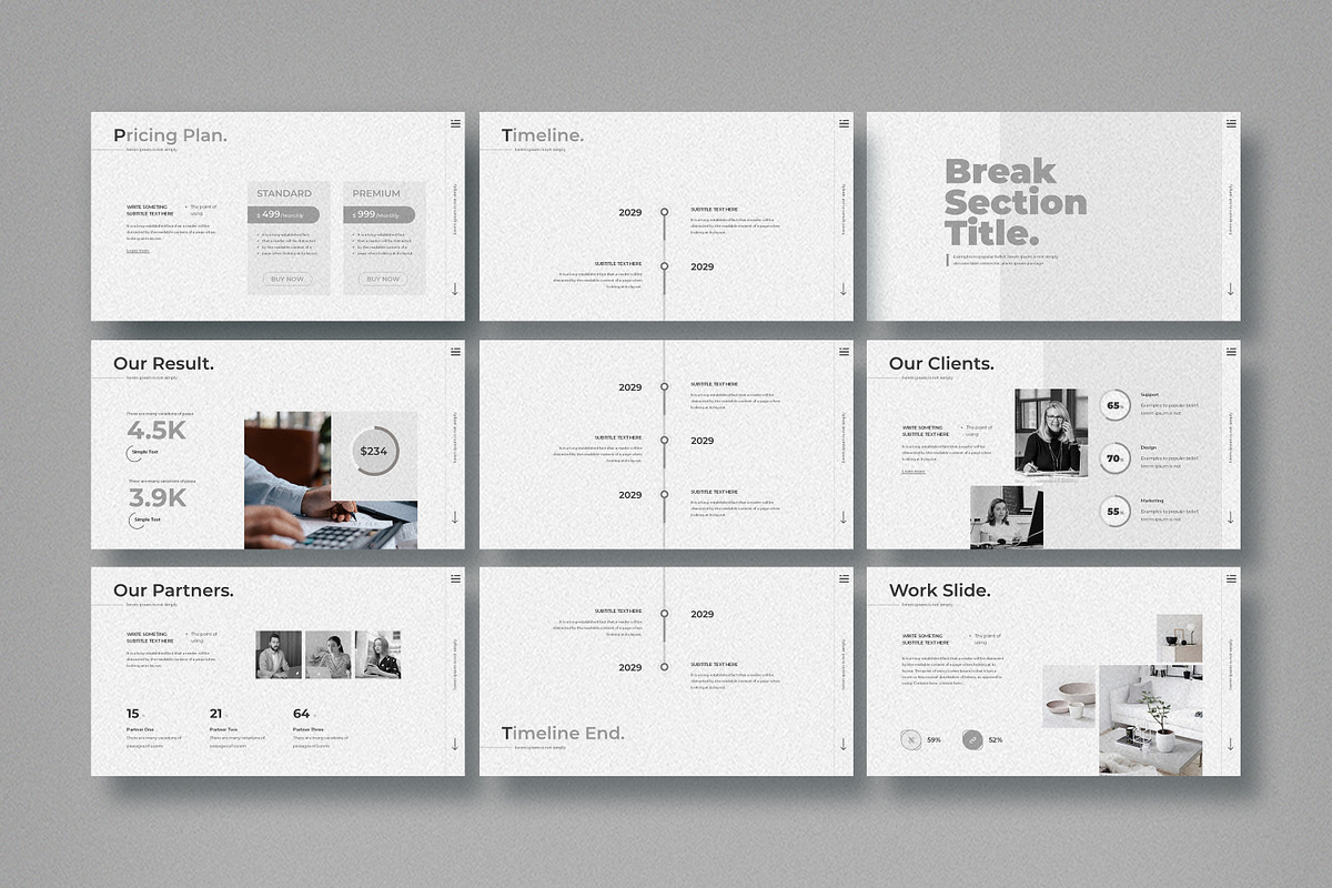 Minimal Presentation Template, a Presentation Template by Studio Temply (Photo 22 of 28)