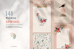 Floral & abstract spring set