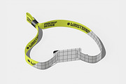Wristband Mockup, a Merchandise Mockup by Unerispace (Thumbnail 2 of 3)