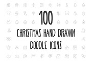 100 Christmas Hand Drawn Icons, an Outline Icon by Creative Stall (Thumbnail 1 of 3)