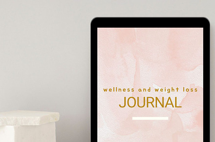 A Wellness and Weight Loss Journal, a Stationery Template by Brand Your Biz Co.