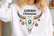 Bull Skull Cowboy Christmas Sublimat, a Graphic by Libby Wishes (Thumbnail 6 of 6)